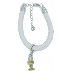 Bracciale bianco con calice